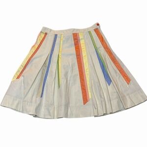 Anthropologie Lithe Telephone Pole A-Line Skirt Womens 6 Whimsical Preppy Chic